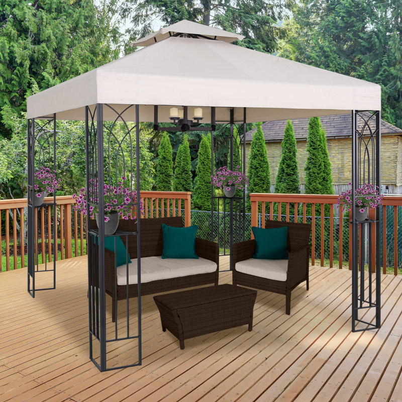 HIO 8 Ft. W x 8 Ft. D Steel Patio Gazebo & Reviews Wayfair